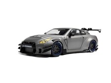 Solido 2024 Nissan GT-R (R35) W/ Liberty Walk Body Kit 2.0 Silver 1:18 S1805815