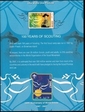 Maldives 2007 - Boy Scouts - Souvenir Stamp Sheet - Scott #2952 - MNH