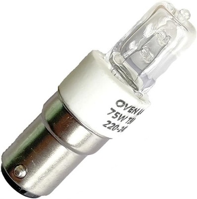 Dimmbare Halogenlampe B15d 75W, AC230V, 800LM Warmweiß 2700K, klar - Deckenle...