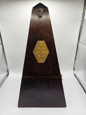 Vintage Metronome De Maelzel Seth Thomas Clocks Works No Slide Weight