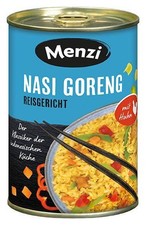 Menzi Nasi Goreng w&uuml;rzig-scharf, tafelfertig und glutenfrei in der 400g Dose