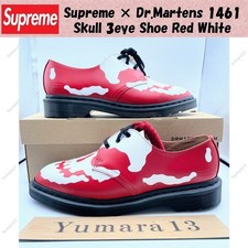Supreme  Dr.Martens 1461 Skull 3eye Shoe Red White 42936600 Men's Size