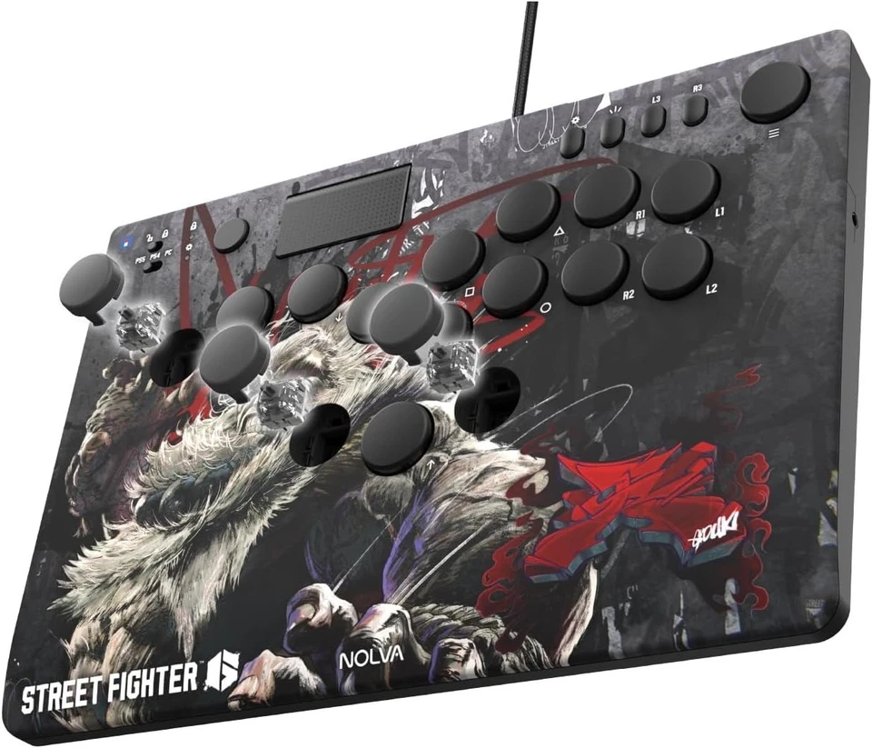 HORI NOLVA SF6 Akuma Edition Leverless All-Button Arcade Controller PS5/PC New - Image 2 of 4
