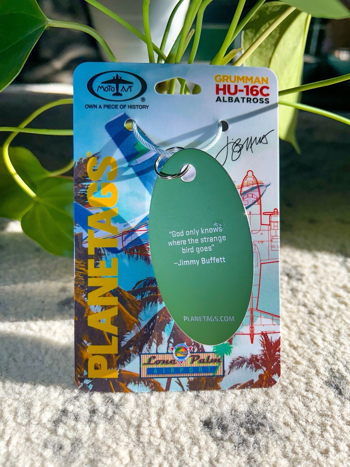 Jimmy Buffett Margaritaville Hemisphere Dancer Plane Tag Grumman  468/1600