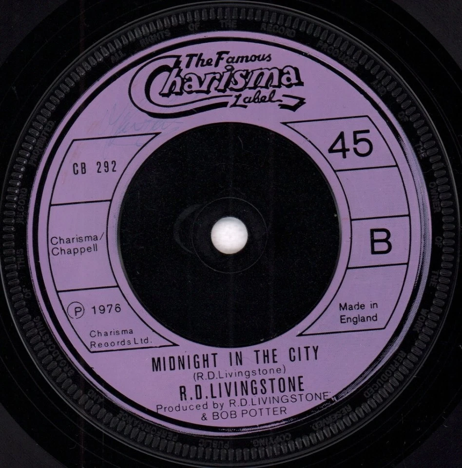 R.D. Livingstone Let's Tango 7" Vinyl UK Charisma 1976 CB292 - Bild 2 von 2
