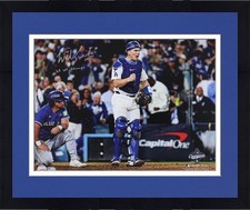 Framed Will Smith Dodgers Signed 2025 MLB WS Champions 16" x 20" Photo w/Insc
