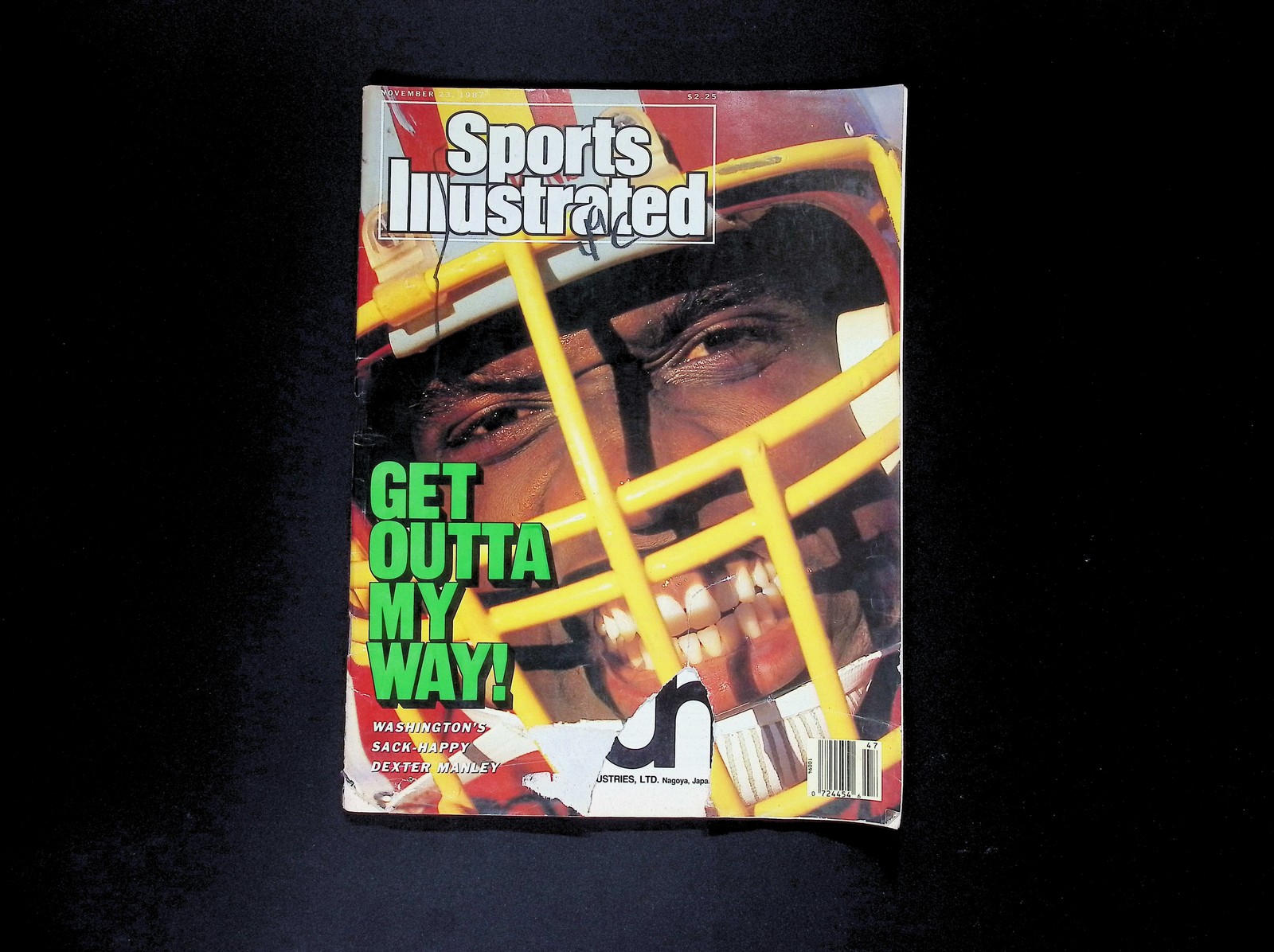 Sports Illustrated Magazine November 16 1987 Dexter Manley Washington Football