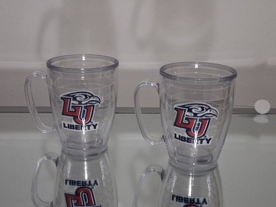 Liberty University Tervis With Handle And LU Patch Inside. Hot Or Cold Drinks