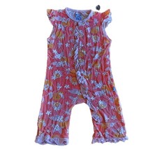 Kickee Pants Bamboo Toddler Girl Orange Flower One-piece Romper 18-24mo