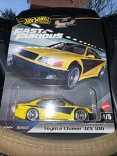 Hot Wheels Premium Fast Furious Toyota Chaser Jzx 100 Yellowblack