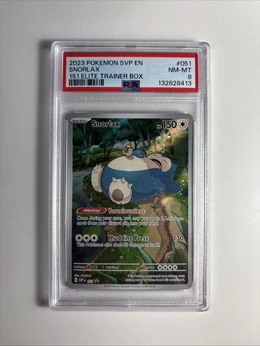 Snorlax Etb promo Psa 8