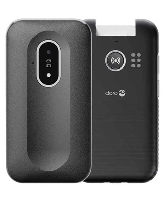 New Condition Doro Leva L20 Black 4G Big Button Unlocked Flip Mobile Phone