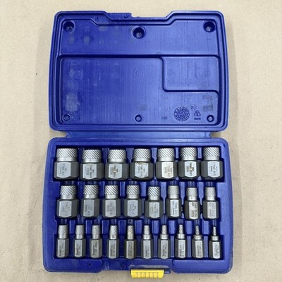   Irwin Hanson USA 53227 25pc Multi-Spline Extractor Set Size Range 1/8'-7/8''