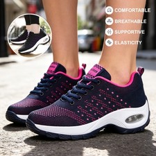 Women Mesh Running Shoes Lady Summer Casual Sports Shoes Yoga Orthopedic Shoes