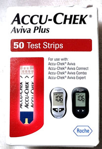 50 Count Accu-Chek Aviva Plus Test Strips Exp 10-31-2026 Factory Sealed
