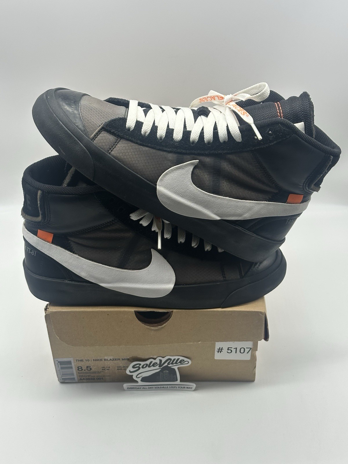 OFF WHITE X NIKE Taglia 8 5 Nike Off White x Blazer Mid Grim Reapers