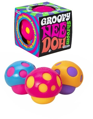 NeeDoh Groovy Shroom - Включает в себя 1 набор. Groovy Shroom - Разные цвета (1 случайный