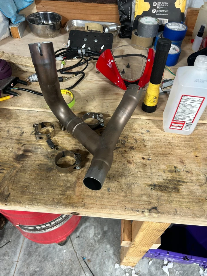  Ducati Monster 950 937 2021-2024 Stainless Steel Exhaust Mid Link Pipe - Изображение 2 из 2