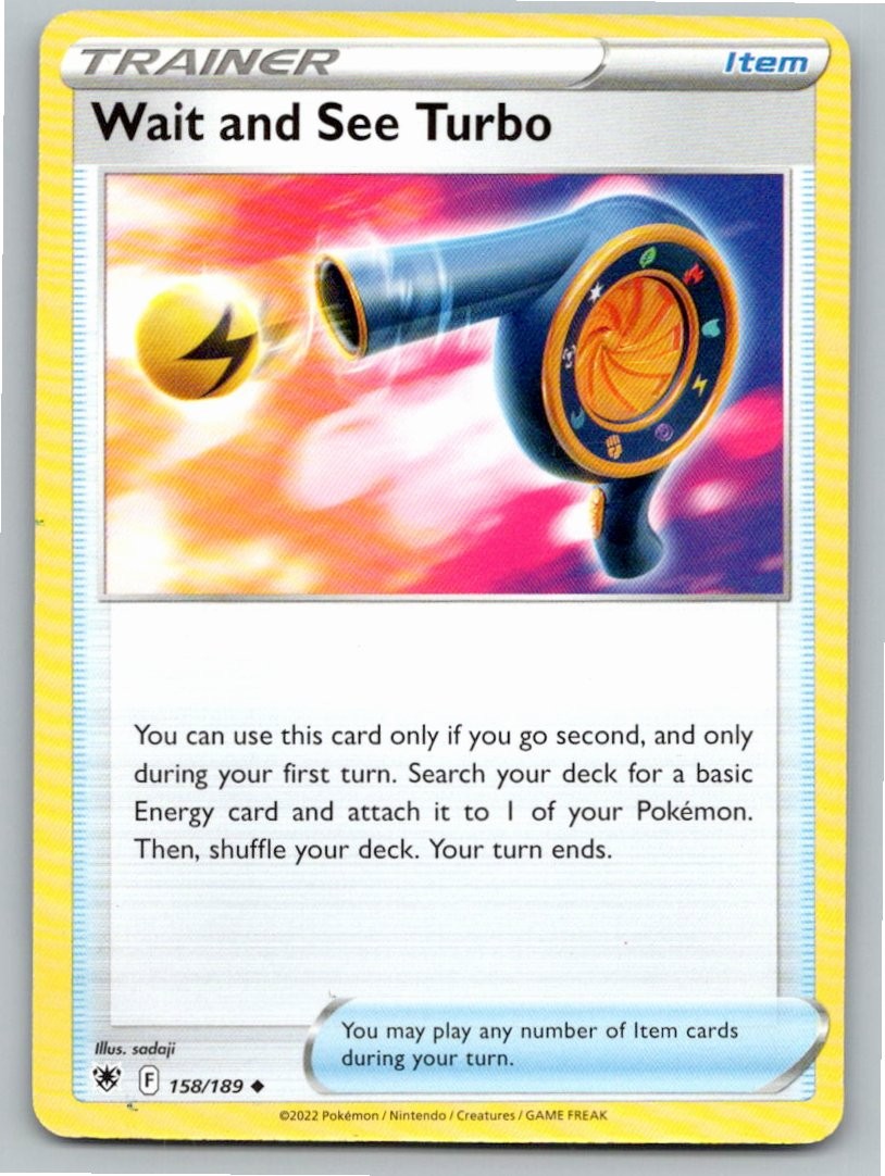 2022 POKEMON WAIT AND SEE TURBO ASTRAL RADIANCE 158/189 UC NM A71209 FREE S&H