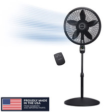 Lasko 1843 18 Oscillating Pedestal Fan With Remote Timer 3-speed Adjustable Lasko 1843 18 Oscillating Pedestal Fan With Remote Timer 3-speed Adjustable
