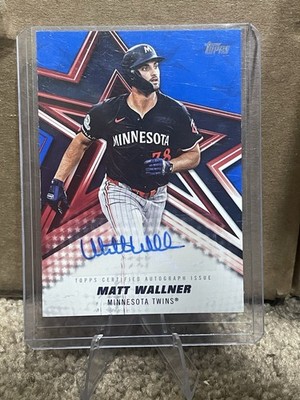 Topps Series 1 2026 Matt Wallner Baseball Stars Autographs BSA-MW Blue /150