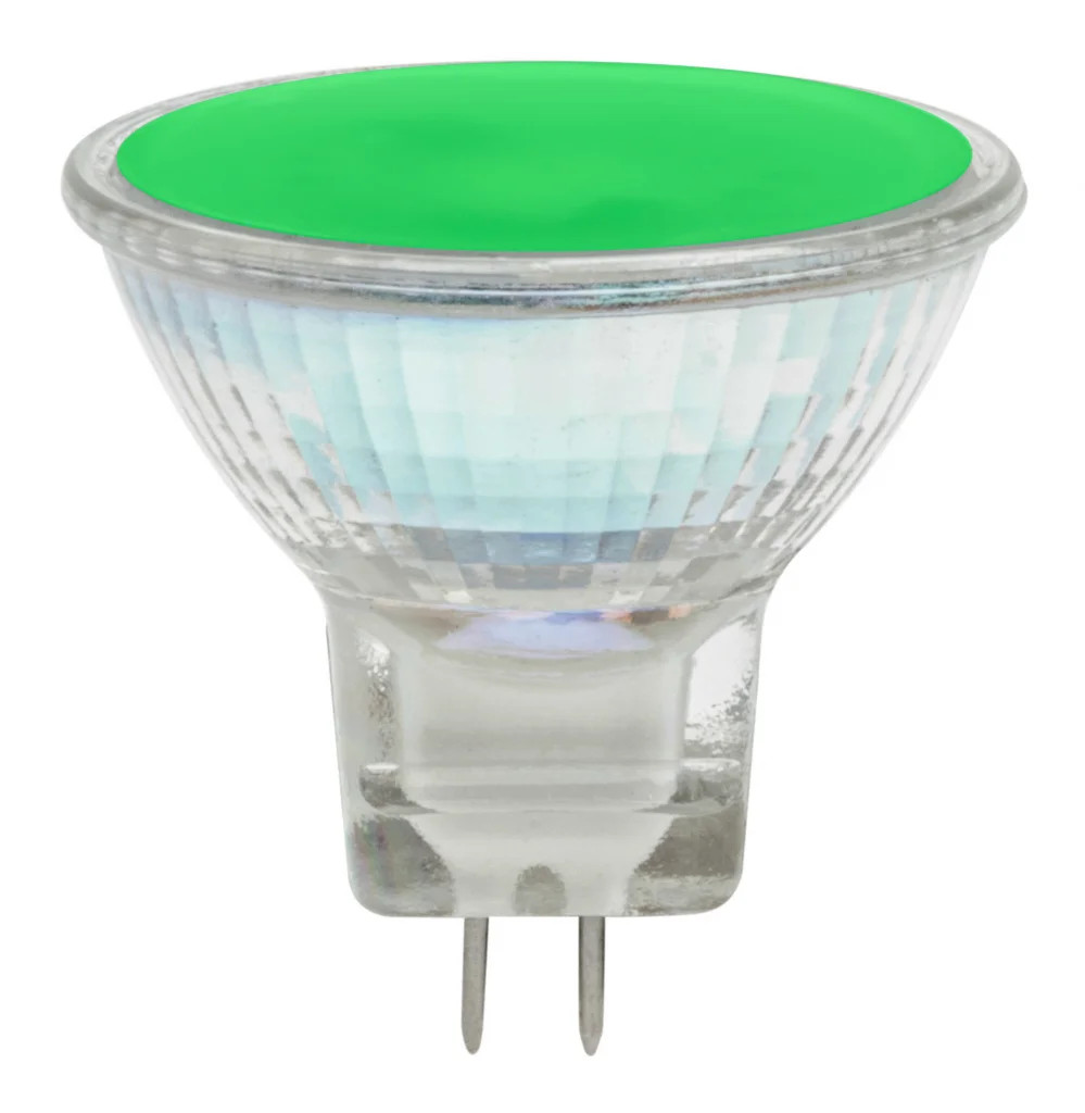 12v 2w LED MR11 GU4 Spot Bulb Green Non Dimmable Prolite MR11/LED/2W/GREEN