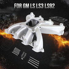 Aluminum Single Plane Carb Intake Manifold Silver For Gm Ls Ls3l92 300-131 New