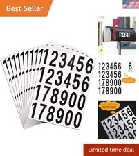 Reflective Vinyl Number Decals - 240 Waterproof Stickers for Indoor/Outdoor Use