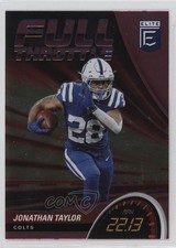 2022 Panini Donruss Elite Full Throttle Pink Jonathan Taylor #FT1 0t2