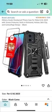 Brand New Motorola 5G 2023 Smart Phone case with 2 glass screen covers And Strap