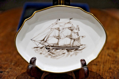 Hammersley Bone China ''Tigris 1836'' Schiffsschale verpackt Brocklebank Ltd England