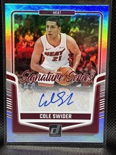 2024-25 Donruss Signature Series auto Cole Swider Miami Heat SS-CSH