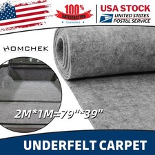 79" 39" 2mm Brand New Sub woofer Speaker Box Carpet Wrap Trunk Liner Under-felt