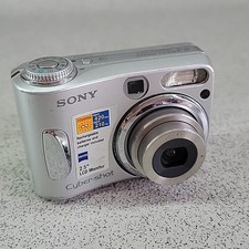 Sony Cyber-shot DSC-S90 4.1MP Digital Camera Silver Faulty Not Working
