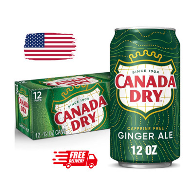 Canada Dry Ginger Ale Soda, 12 Fl Oz Cans, 12 Pack | Ships Free