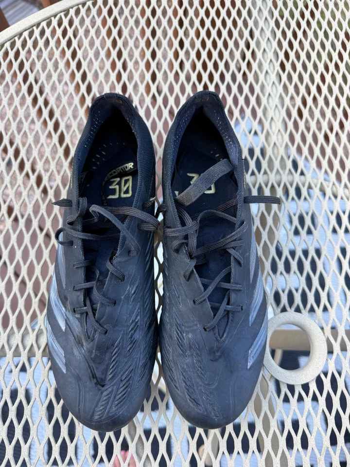 Adidas Predator Elite FG Soccer Cleats (Black/Iron Metallic) hybrid touch 2.0. L - Image 2 of 4