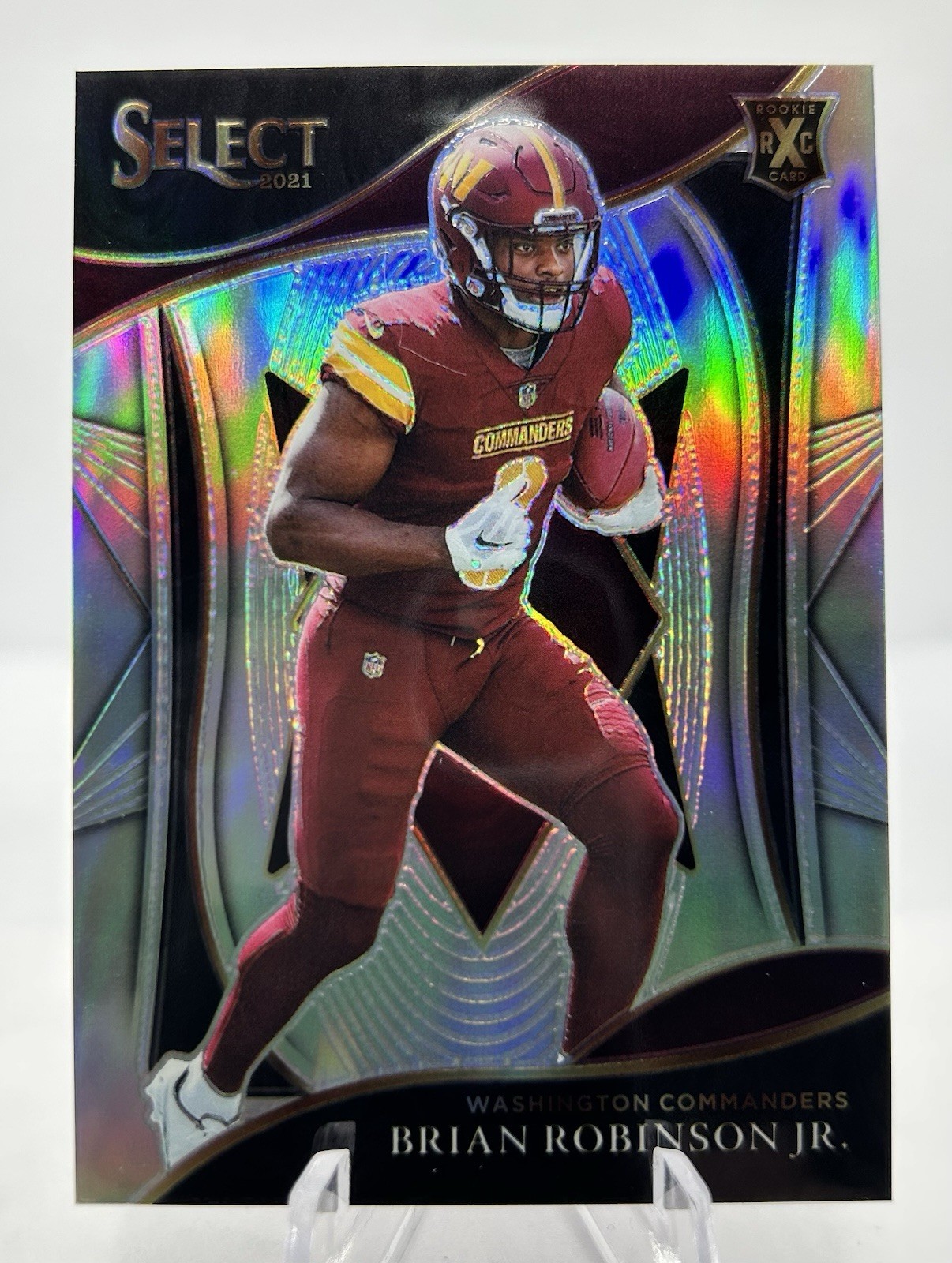 2021 Panini Select - 2022 XRC Prizm Brian Robinson Jr. #410 (RC)
