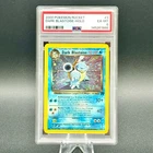 Dark Blastoise 3/82 Rare Holo SWIRL! 🌀 Vintage Team Rocket Pokemon TCG PSA 6