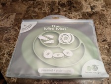 The Mini Mat GREEN Todler Suction Eating Plate BPA Free