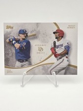 Topps 2023 Dynamic Duals Josh Jung Marcus Semien #3 Texas Rangers Baseball Card