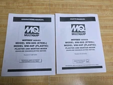MULTIQUIP MQ WHITEMAN SERIES WM-90S PARTS MANUAL & OPERATION MANUAL