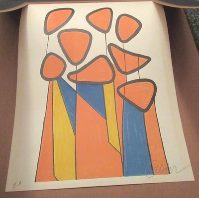 1972 Alexander Calder Pencil Signed Lithograph, 