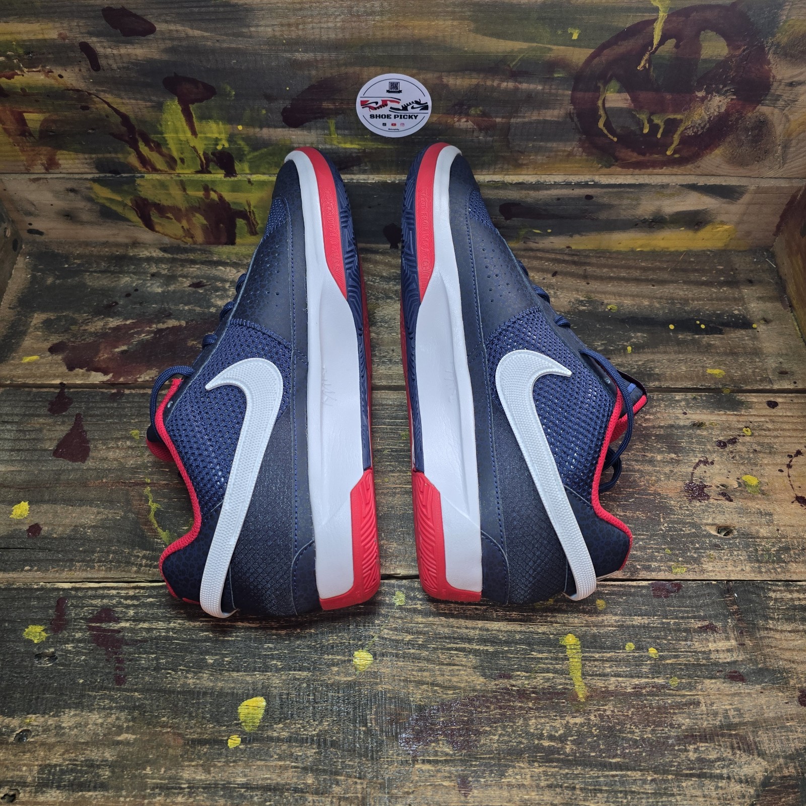 Nike Ja 1 Basketball Shoes (FQ4796-403, Midnight Navy/Red/White) Size 11 New thumbnail 5