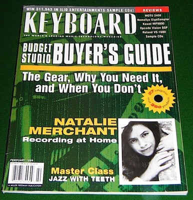 Roland VS-1680, Kawai MP9000, NATALIE MERCHANT, 1999 Keyboard Magazine No label