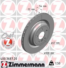 2x ZIMMERMANN Bremsscheibe COAT Z 400.3687.20 für MERCEDES C292 W166 KLASSE GLE 2x ZIMMERMANN Bremsscheibe COAT Z 400.3687.20 für MERCEDES C292 W166 KLASSE GLE