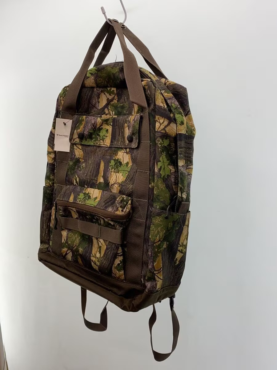 Columbia Backpack Polyester Green Camouflage - image 2
