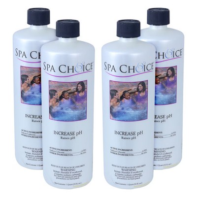 Spa Choice Increase pH Spa & Hot Tub Balance Chemical - 4 x 1 Quart
