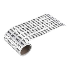 1 to 1000 Consecutive Number Sticker Inventory Label Black Number for Warehouse