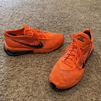 Nike Air Max Flyknit Running Shoes #FD0762-800 Total Orange/Black Men s Sz 11