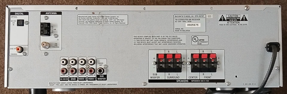 SONY FM STEREO MODEL STR-K670P - Image 2 of 4